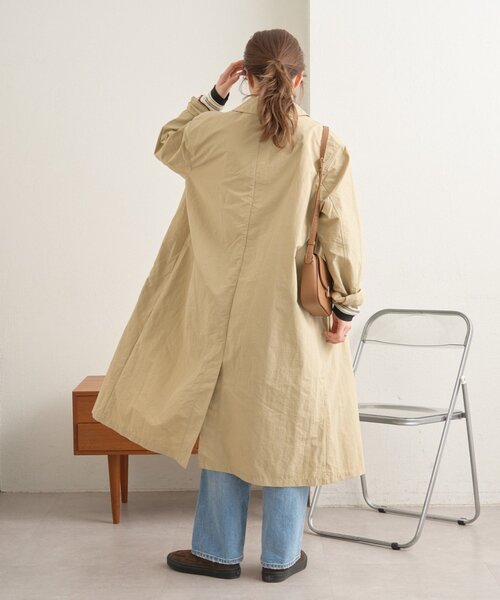 GEVACO（ゲバコ）の「【GEAVCO】ステンカラーコート（ステンカラーコート・レディース・ベージュ・LARGE/MEDIUM）」の10枚目の写真