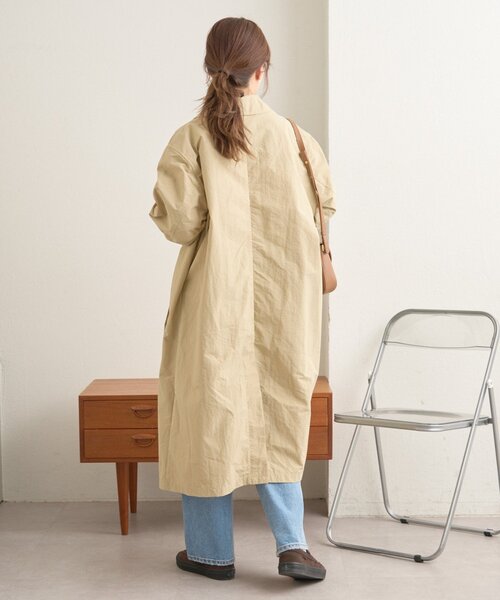 GEVACO（ゲバコ）の「【GEAVCO】ステンカラーコート（ステンカラーコート・レディース・ベージュ・LARGE/MEDIUM）」の11枚目の写真