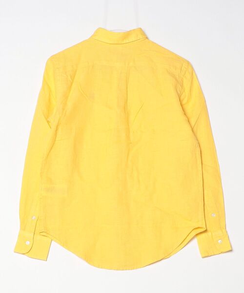 POLO RALPH LAUREN(ポロ ラルフ ローレン)の「クラシック フィット リネン シャツ(シャツ/ブラウス・レディース・イエロー系4・XXS/XS/S/M/L)」の7枚目の写真