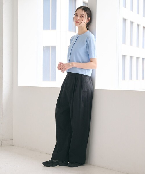 BEAUTY&YOUTH UNITED ARROWS(ビューティーアンドユースユナイテッドアローズ)の「ナイロンコットン ワイドタックパンツ ウォッシャブル(その他パンツ・レディース・ナチュラル/ブラック/ライトピンク/ライトブルー・XS/S/M/L)」の21枚目の写真