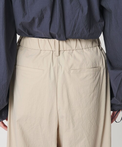 ナイロンコットン ワイドタックパンツ ウォッシャブル（その他パンツ