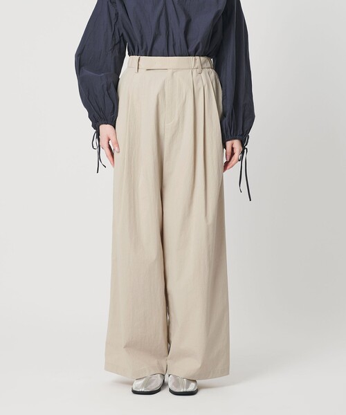 BEAUTY&YOUTH UNITED ARROWS(ビューティーアンドユースユナイテッドアローズ)の「ナイロンコットン ワイドタックパンツ ウォッシャブル(その他パンツ・レディース・ナチュラル/ブラック/ライトピンク/ライトブルー・XS/S/M/L)」の17枚目の写真
