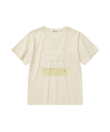 グラフィックTシャツ - クリーム