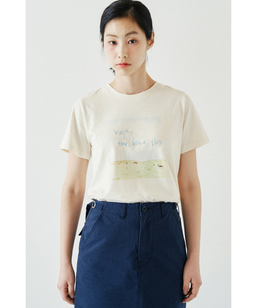 COTTON BELL（コットンベル）の「グラフィックTシャツ - クリーム（Tシャツ/カットソー・レディース・その他・FREE）」の8枚目の写真
