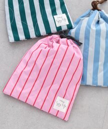 CIAOPANIC TYPY | 【KIDS】【新生活・入学準備】洗えるストライプ柄マルチウェイ巾着袋(ユニセックス)(トートバッグ)