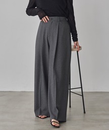 hunch | 【WEB限定/別注】【セットアップ対応】杢調ライトストレートパンツ　オケージョン / セレモニー/オフィスカジュアル対応(その他パンツ)