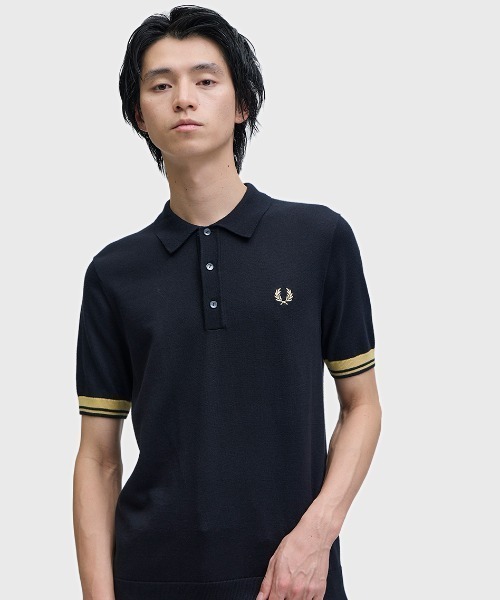 Contrast Cuff Knitted Shirt — рубашка с контрастными манжетами, вязаная