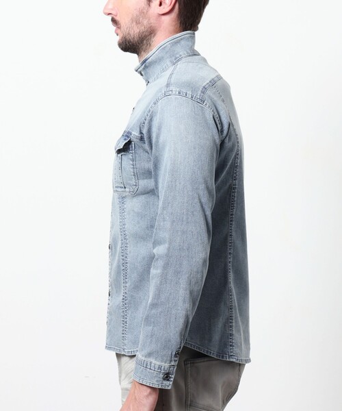 HIDEAWAYS NICOLE(ハイダウェイニコル)の「スーパーライトオンスデニムGジャン(シャツ/ブラウス・メンズ・その他2/ネイビー/ブルー・XL/M/L)」の8枚目の写真