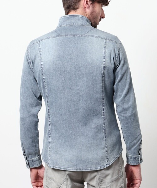 HIDEAWAYS NICOLE(ハイダウェイニコル)の「スーパーライトオンスデニムGジャン(シャツ/ブラウス・メンズ・その他2/ネイビー/ブルー・XL/M/L)」の9枚目の写真