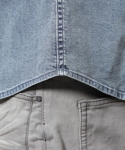 HIDEAWAYS NICOLE(ハイダウェイニコル)の「スーパーライトオンスデニムGジャン(シャツ/ブラウス・メンズ・その他2/ネイビー/ブルー・XL/M/L)」の16枚目の写真