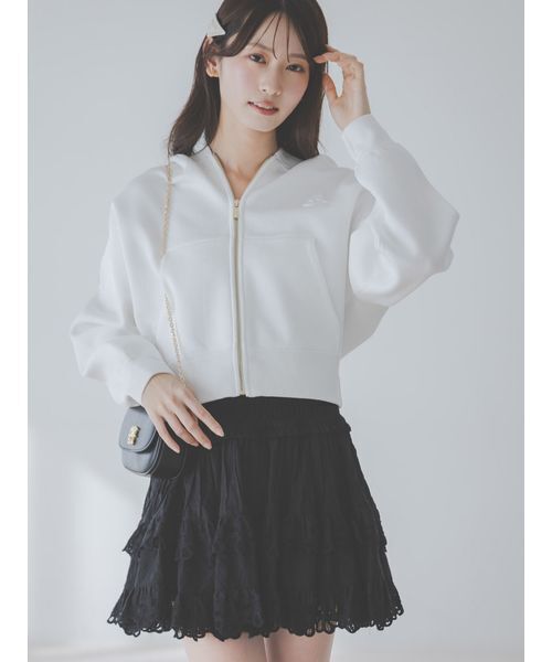 SNIDEL（スナイデル）の「コットンフリルスカショーパン（その他パンツ・レディース・ブラック/ホワイト/ミント・1/0）」の12枚目の写真