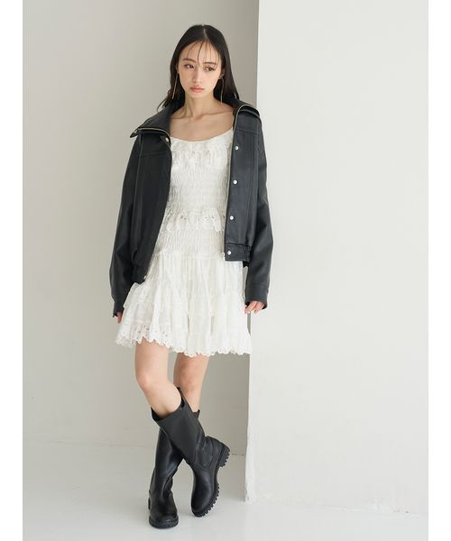 SNIDEL（スナイデル）の「コットンフリルスカショーパン（その他パンツ・レディース・ブラック/ホワイト/ミント・1/0）」の19枚目の写真