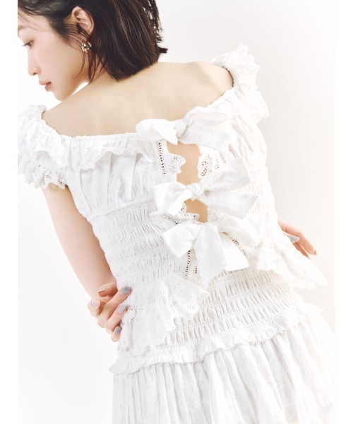 SNIDEL（スナイデル）の「コットンフリルスカショーパン（その他パンツ・レディース・ブラック/ホワイト/ミント・1/0）」の7枚目の写真