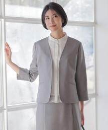 【定番人気・セットアップ対応】OXIJEWEL ストレッチ ノーカラー ジャケット