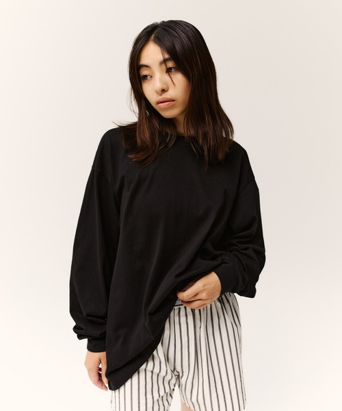 KiU(キウ)の「KiU ポータブル ロングTシャツ2nd 長袖(Tシャツ/カットソー・レディース・ブラック×ホワイト/オフホワイト/ブラック・MEDIUM/X-LARGE/LARGE)」の1枚目の写真