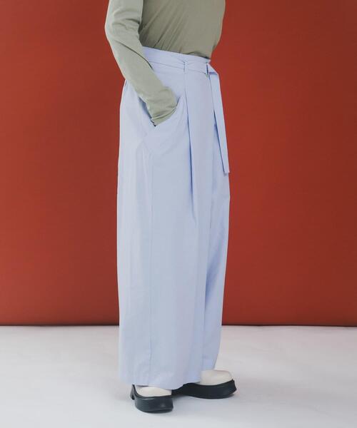 LAATO(ラート)の「wrap wide pants(その他パンツ・レディース・ピンク/その他1/ブラック・FREE)」の6枚目の写真