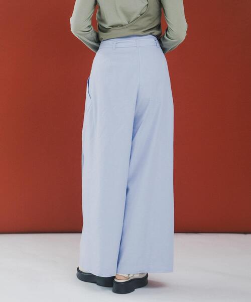LAATO(ラート)の「wrap wide pants(その他パンツ・レディース・ピンク/その他1/ブラック・FREE)」の7枚目の写真
