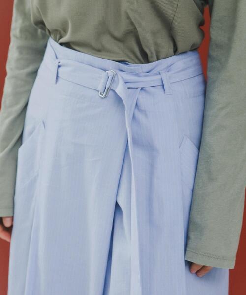 LAATO(ラート)の「wrap wide pants(その他パンツ・レディース・ピンク/その他1/ブラック・FREE)」の8枚目の写真