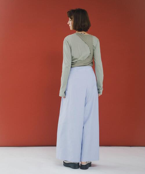 LAATO(ラート)の「wrap wide pants(その他パンツ・レディース・ピンク/その他1/ブラック・FREE)」の10枚目の写真