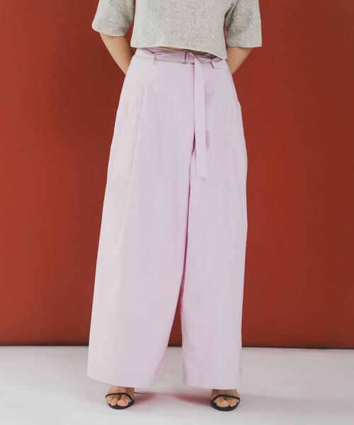 LAATO（ラート）の「wrap wide pants（その他パンツ・レディース・ピンク/その他1/ブラック・FREE）」の7枚目の写真