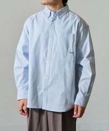 MAGASIN DE MODE Brew（マガジンデモードブリュー）の「【MAGASIN DE MODE Brew】ビッグシルエットシャツ + インナーロンT　2点セット 6170-8072 MNY（シャツ/ブラウス）」