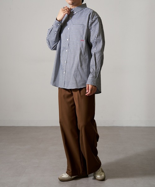 MAGASIN DE MODE Brew(マガジンデモードブリュー)の「【MAGASIN DE MODE Brew】ビッグシルエットシャツ + インナーTシャツ 2点セット 6170-8072 MNY(シャツ/ブラウス・メンズ・ブラック/サックスブルー/マルチ/その他1・M/LL/L)」の22枚目の写真