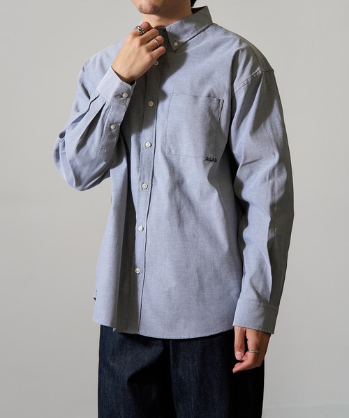 MAGASIN DE MODE Brew(マガジンデモードブリュー)の「【MAGASIN DE MODE Brew】ビッグシルエットシャツ + インナーTシャツ 2点セット 6170-8072 MNY(シャツ/ブラウス・メンズ・ブラック/サックスブルー/マルチ/その他1・M/LL/L)」の7枚目の写真