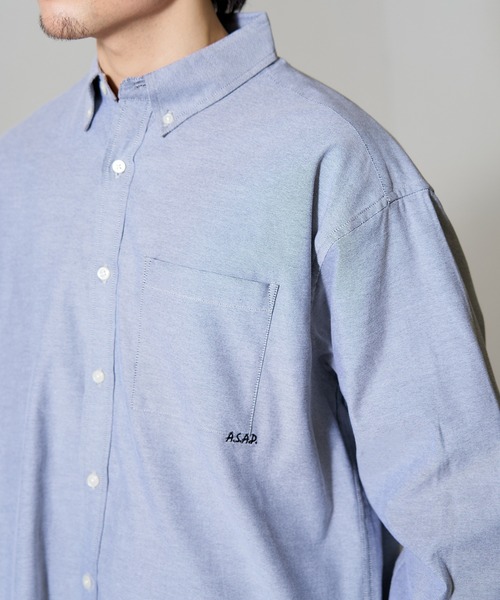 MAGASIN DE MODE Brew(マガジンデモードブリュー)の「【MAGASIN DE MODE Brew】ビッグシルエットシャツ + インナーTシャツ 2点セット 6170-8072 MNY(シャツ/ブラウス・メンズ・ブラック/サックスブルー/マルチ/その他1・M/LL/L)」の10枚目の写真