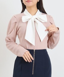 ASTORIA ODIER | 異素材リボンタイニット(ニット/セーター)