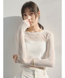 anuans | シアーコンパクトロングTシャツ(Tシャツ/カットソー)