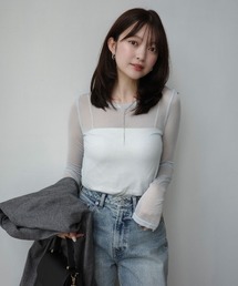 anuans | シアーコンパクトロングTシャツ(Tシャツ/カットソー)