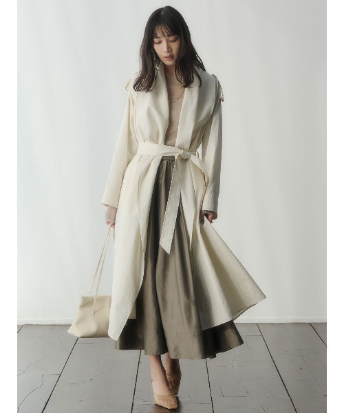 anuans（アニュアンス）の「シアーコンパクトロングTシャツ（Tシャツ/カットソー・レディース・ホワイト/ベージュ/グレー/ネイビー/ブラック/レッド/ミント/サックスブルー・F）」の20枚目の写真