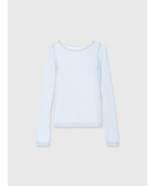 シアーコンパクトロングTシャツ（Tシャツ/カットソー）｜anuans（ア