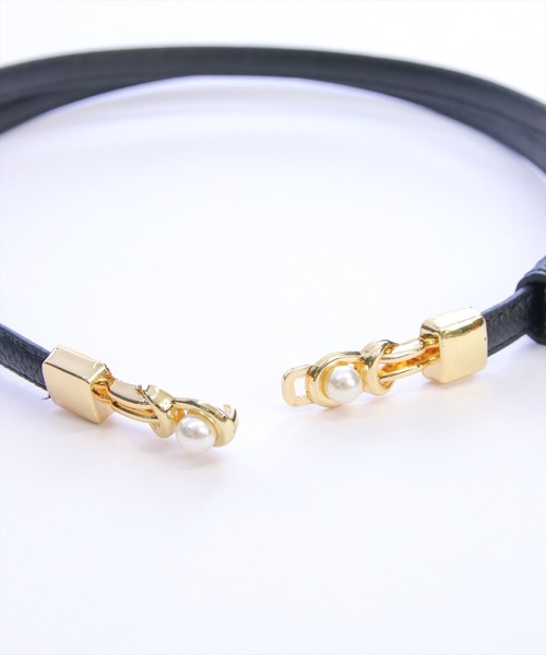 clear（クリア）の「パールモチーフ細ベルト[着回し力抜群 ガーリー]≪新作≫（ベルト・レディース・ブラウン/アイボリー/ブラック・F）」の11枚目の写真