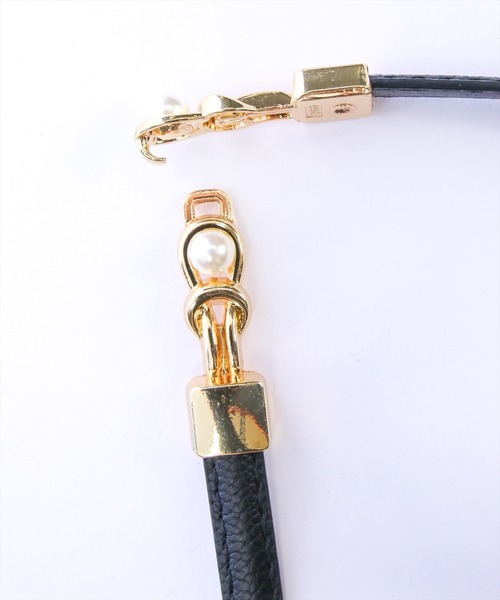 clear（クリア）の「パールモチーフ細ベルト[着回し力抜群 ガーリー]≪新作≫（ベルト・レディース・ブラウン/アイボリー/ブラック・F）」の7枚目の写真