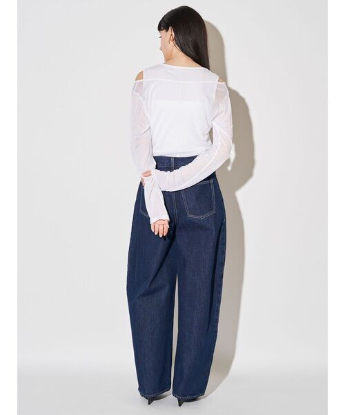 ELENDEEK(エレンディーク)の「ヘンリーネックセットカットソー(Tシャツ/カットソー・レディース・オフホワイト/ベージュ/ラベンダー・FREE)」の4枚目の写真