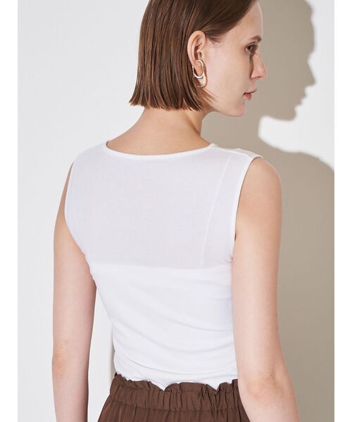 ELENDEEK(エレンディーク)の「ヘンリーネックセットカットソー(Tシャツ/カットソー・レディース・オフホワイト/ベージュ/ラベンダー・FREE)」の8枚目の写真