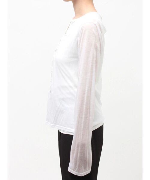 ELENDEEK(エレンディーク)の「ヘンリーネックセットカットソー(Tシャツ/カットソー・レディース・オフホワイト/ベージュ/ラベンダー・FREE)」の18枚目の写真