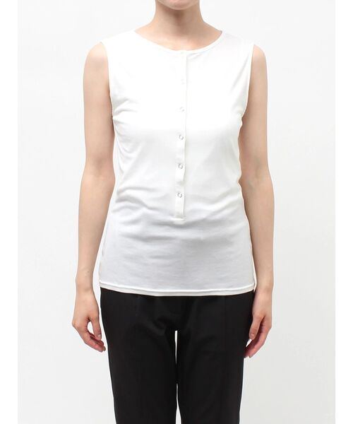 ELENDEEK（エレンディーク）の「ヘンリーネックセットカットソー（Tシャツ/カットソー・レディース・オフホワイト/ベージュ/ラベンダー・FREE）」の14枚目の写真