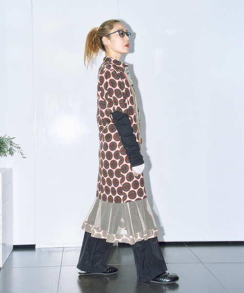 TOGA PULLA（トーガ　プルラ）の「TOGA PULLA INNER PRINT DRESS TZ261-FH963：ワンピース（ワンピース・レディース・ピンク・SMALL）」の5枚目の写真