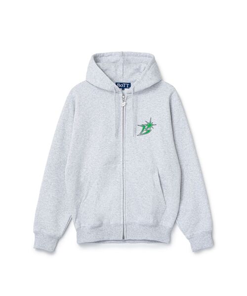 BOTT(ボット)の「BoTT / ボット B LOGO ZIP HOODIE(パーカー・メンズ・ブラック/ブルー/グレー・MEDIUM/SMALL/LARGE)」の3枚目の写真