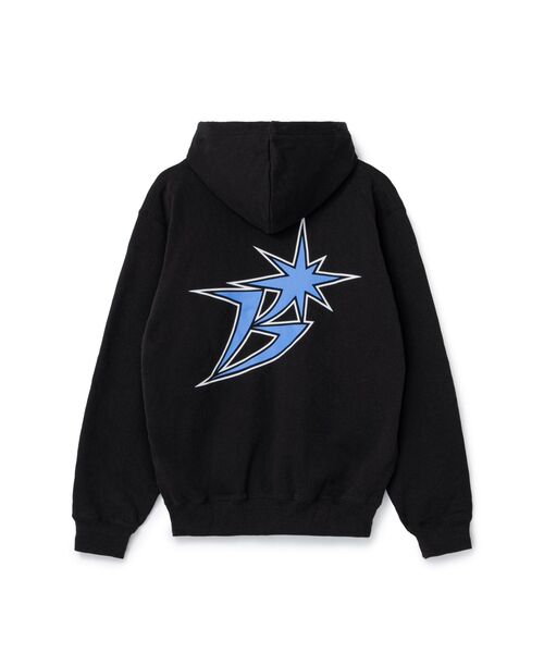 BOTT(ボット)の「BoTT / ボット B LOGO ZIP HOODIE(パーカー・メンズ・ブラック/ブルー/グレー・MEDIUM/SMALL/LARGE)」の4枚目の写真