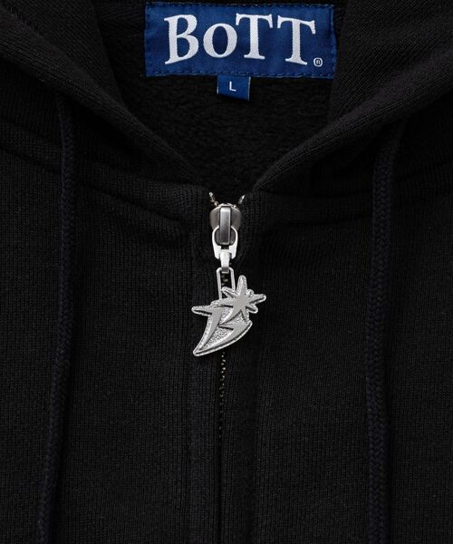 BOTT(ボット)の「BoTT / ボット B LOGO ZIP HOODIE(パーカー・メンズ・ブラック/ブルー/グレー・MEDIUM/SMALL/LARGE)」の7枚目の写真