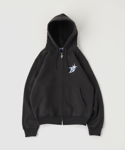 BOTT(ボット)の「BoTT / ボット B LOGO ZIP HOODIE(パーカー・メンズ・ブラック/ブルー/グレー・MEDIUM/SMALL/LARGE)」の13枚目の写真