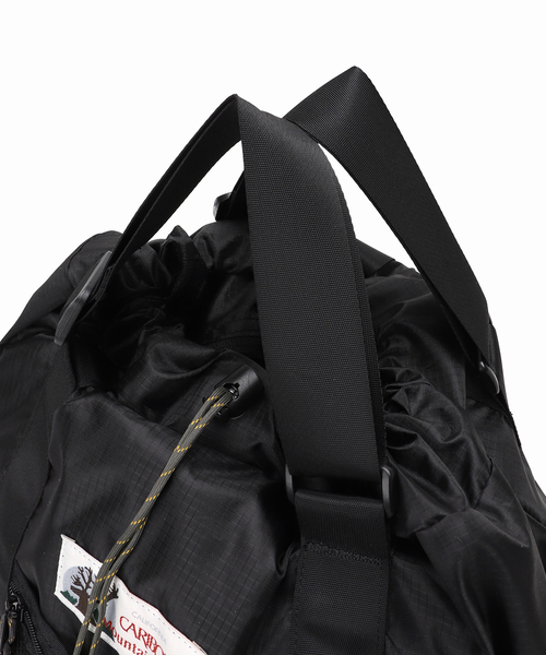 U by SPICK&SPAN（ユーバイスピックアンドスパン）の「【CARIBOU MOUNTAINEERING】 別注L/W PACK TOTE（トートバッグ・レディース・ブラック/チャコールグレー・FREE）」の7枚目の写真
