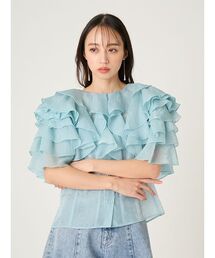 FRAY I.D | 2wayフラワースリーブフリルBL(シャツ/ブラウス)