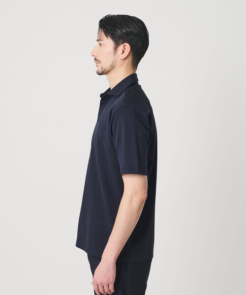 BEAUTY&YOUTH UNITED ARROWS(ビューティーアンドユースユナイテッドアローズ)の「【WEB限定 WARDROBE SMART】クール ハイゲージ モクロディ スキッパー ポロシャツ【抗菌防臭・接触冷感】(ポロシャツ・メンズ・ネイビー/ダークグレー/ホワイト・XL/L/M/S)」の14枚目の写真