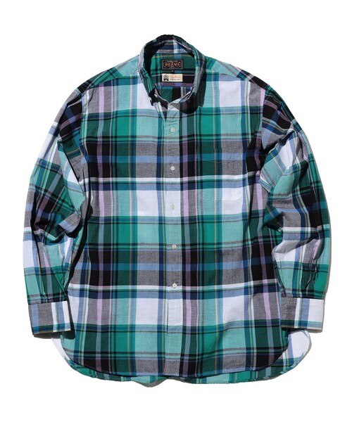 BEAMS PLUS（ビームスプラス）の「B.D. Classic-fit Madras（シャツ/ブラウス・メンズ・ブラウン/グリーン/ブルー・MEDIUM/LARGE/SMALL/X-LARGE）」の2枚目の写真