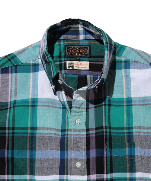 BEAMS PLUS（ビームスプラス）の「B.D. Classic-fit Madras（シャツ/ブラウス・メンズ・ブラウン/グリーン/ブルー・MEDIUM/LARGE/SMALL/X-LARGE）」の13枚目の写真