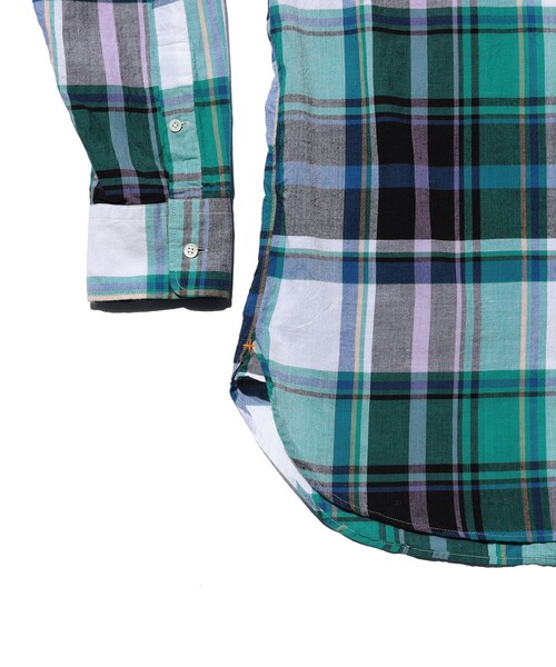 BEAMS PLUS（ビームスプラス）の「B.D. Classic-fit Madras（シャツ/ブラウス・メンズ・ブラウン/グリーン/ブルー・MEDIUM/LARGE/SMALL/X-LARGE）」の14枚目の写真